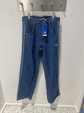 Adidas Originals Adicolor Denim Firebird Pants Jeans JC6234 Size 32