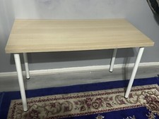 IKEA Linnmon Lagkapten Table Desk, 120 x 60cm, Adils Legs, Oak/Birch