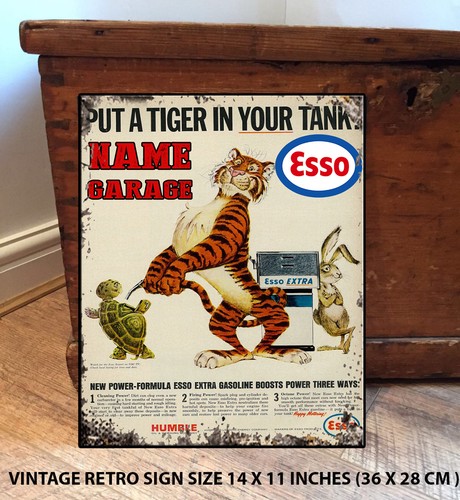 Personalised esso garage shed - garage,