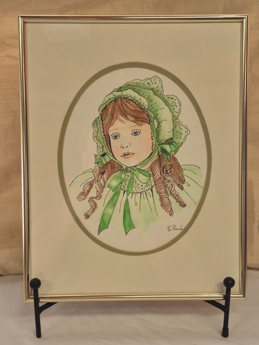Vintage original watercolor - original,