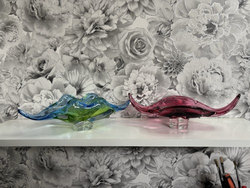 Pair chřibská glassworks - pair, of