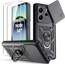 ARMOUR Case For Xiaomi Redmi Note 14 4G/5G/14C 13 12 Pro+ Plus Stand Phone Cover