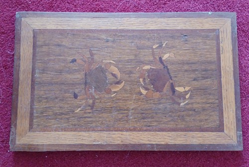 Vintage wooden marquetry - vintage,