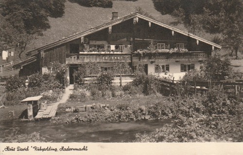 Postcard ruhpolding house - ruhpolding,