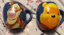 Retro Disney’s Tigger & Pooh Large Barrel Mugs Set of 2 