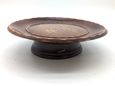 Vintage German Wood 'Emental Song' Musical Rotating Cake Stand A134 P944