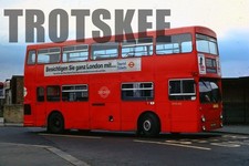 35mm Slide London Transport Daimler Fleetline Park Royal DMS452 MLK452L 1973