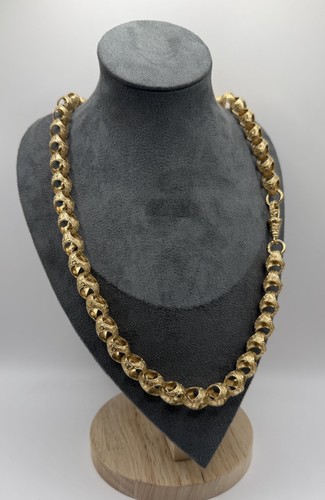 9ct gold acorn chain - 9ct, 925