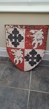 Vintage Full Size Medieval-Style Heater Shield - Decorative - Re-enactments