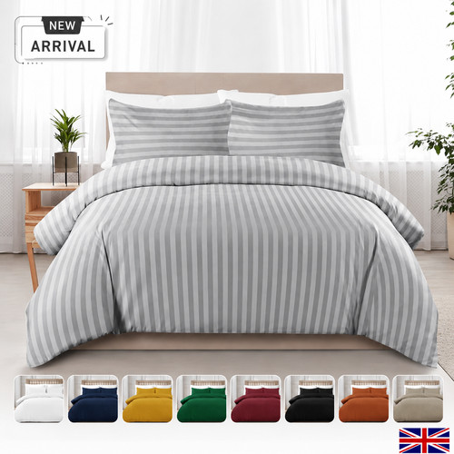 Luxury egyptian stripe duvet - luxury,