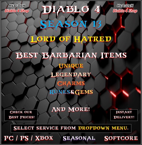 Diablo season 13 - 4✨season, 13✨best