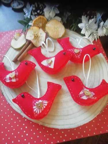 Sale red christmas dove - red,