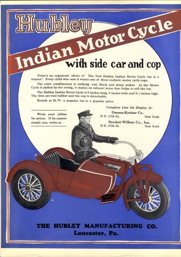 1927 paper hubley indian - paper,