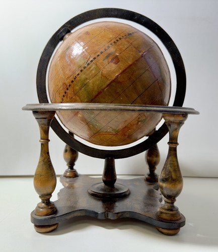 Vintage old world wooden globe - vintage,