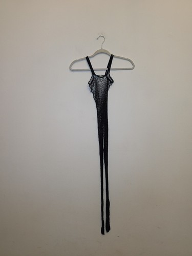 Black fishnets body stocking - black,