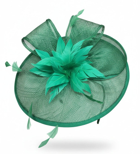 Women flower feather hair hat - women,