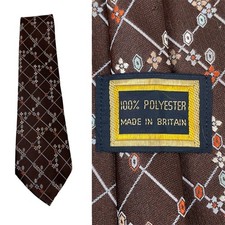 VINTAGE 70s Wide Kipper Tie
