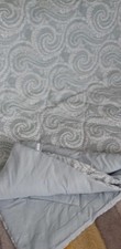 BEDSPREAD THROW 104in X 104in(265x265cm) Dunelm Duck Egg VVGC Country Warm Home