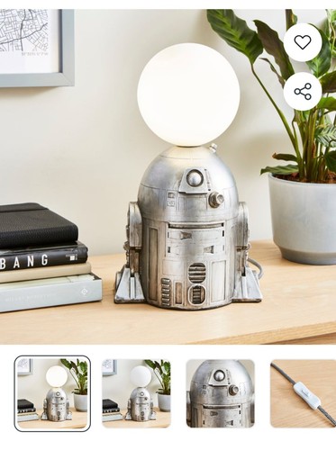 Star wars table lamp - wars, r2-d2