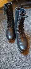 women's timberland magby mid zip black leather size 6