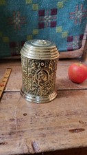 A Early Repousse Brass Tobacco