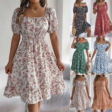 Women Summer Beach Boho Floral