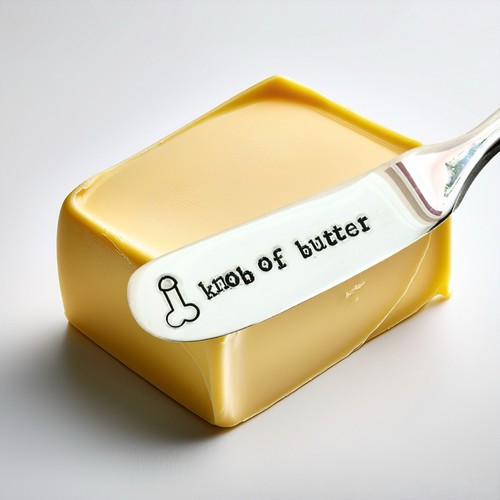 Funny knob butter spreader - funny,