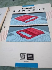 GM Power Sunroof Training Manual Webasto & Inalfa Hollandia 1989