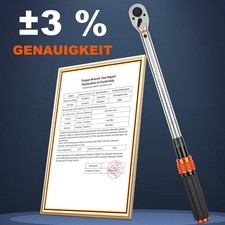 1/2" 1/4" 3/8" Torque Wrench Drive Socket Bits Set Adjustable 72 Tooth 1-360Nm