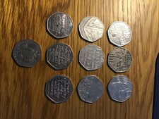 Rare collection of 50 pence