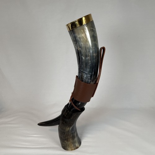 Fenrir viking drinking horn - drinking, w/