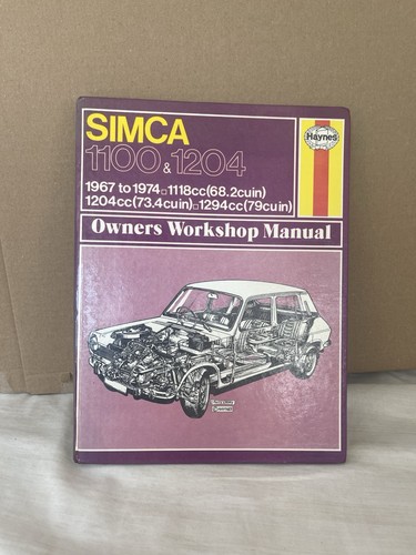 Simca 1967 1974 haynes - simca,
