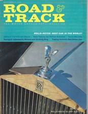 1960 SEP Road & Track magazine
