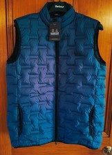 Barbour International Edge Welded Quilted Gilet - Washed Cobalt Blue  - Size L