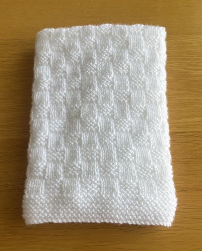 Hand knitted white - knitted, doll
