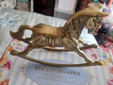 Brass Vintage Rocking Horse Ornament . Unbranded. Used.