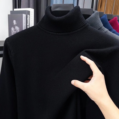 Men knitted turtleneck - men's,