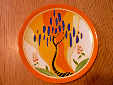 A WEDGWOOD LIVING LANDSCAPES OF CLARICE CLIFF  "WINDBELLS" PLATE. 8"