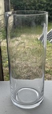 Clear Glass Vase Sturdy, Heavy