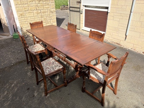Old charm extendable dark oak - old,