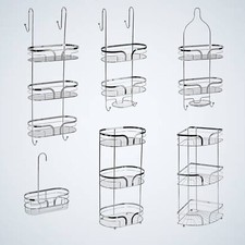 Bathroom Storage Caddy Basket Shower Mini Hanging Floor Hook Soap Chrome Dante