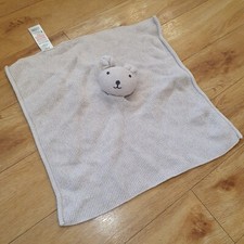 Knitted F&F Mouse Tesco Comforter Soother Blankie Blanket Doudou Bunny Rat 