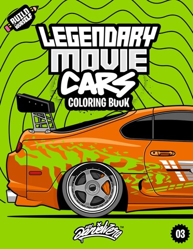 Legendary movie cars coloring - legendary,