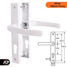 uPVC Door Handle 70mm 70PZ Ferco Sprung Lever Pair Set - 180mm Screw Centres