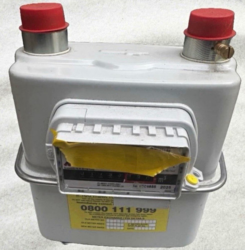 Gas meter with index - gas, display
