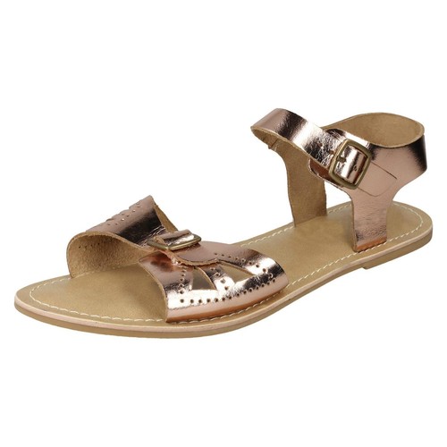 Ladies leather collection flat - leather,