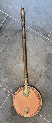 Copper brass warming pan - copper/brass,