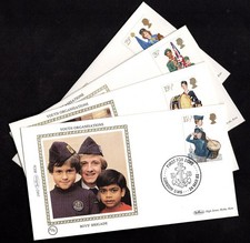 Benham silk first day cover - first,