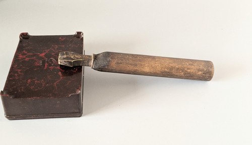Antique brass bookbinding tool - antique,