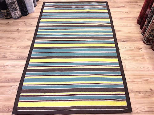 Brown yellow green striped - yellow,